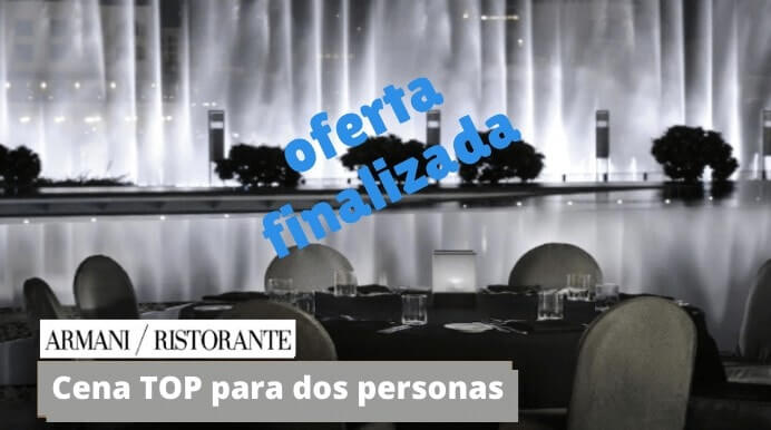 oferta cena restaurante armani vivir dubai c