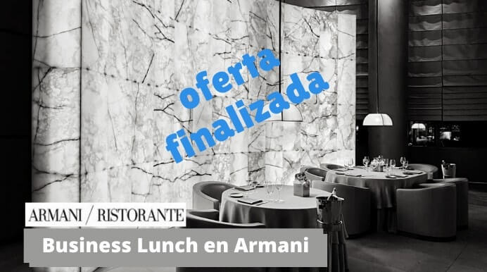 oferta comida armani dubai vivir