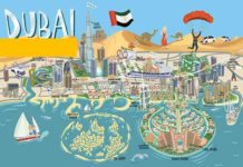 dubai viajar mapa en español