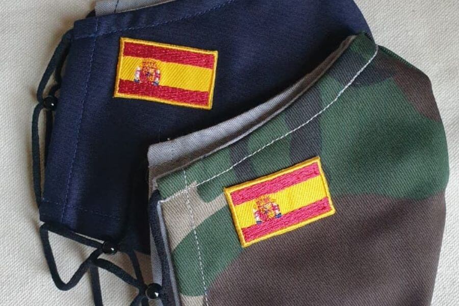 mascarilla tela camuflaje ejercito españa vivir