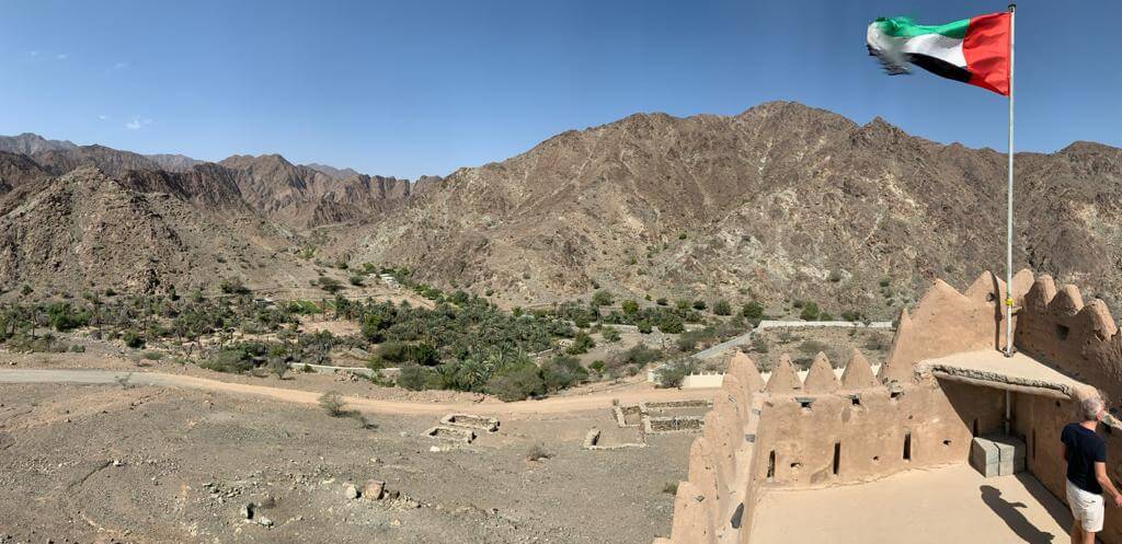 Vista desde el castillo de Al Hayl vivir en dubai