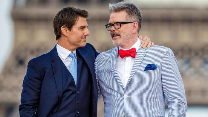 Tom Cruise y Christopher McQuarrie en 2018