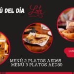 Menú del Día Lola Taberna por 65 ó 89 AED