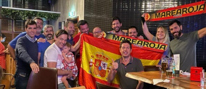 peña marea roja dubai qatar catar futbol españa