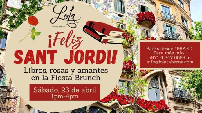 san jordi dia libro dubai comida lola taberna