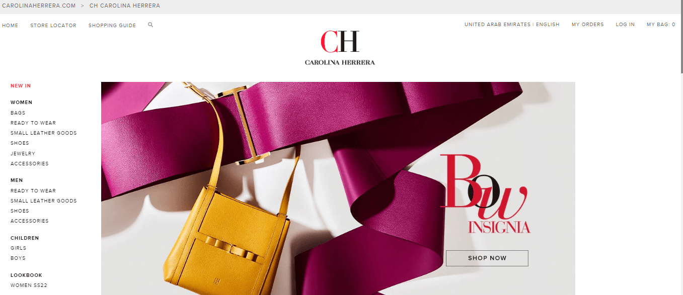 carolina herrera ecommerce dubai