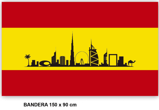 Bandera españa Dubai Qatar